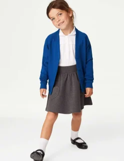 Girls' Jersey School Cardigan (2-18 Yrs)