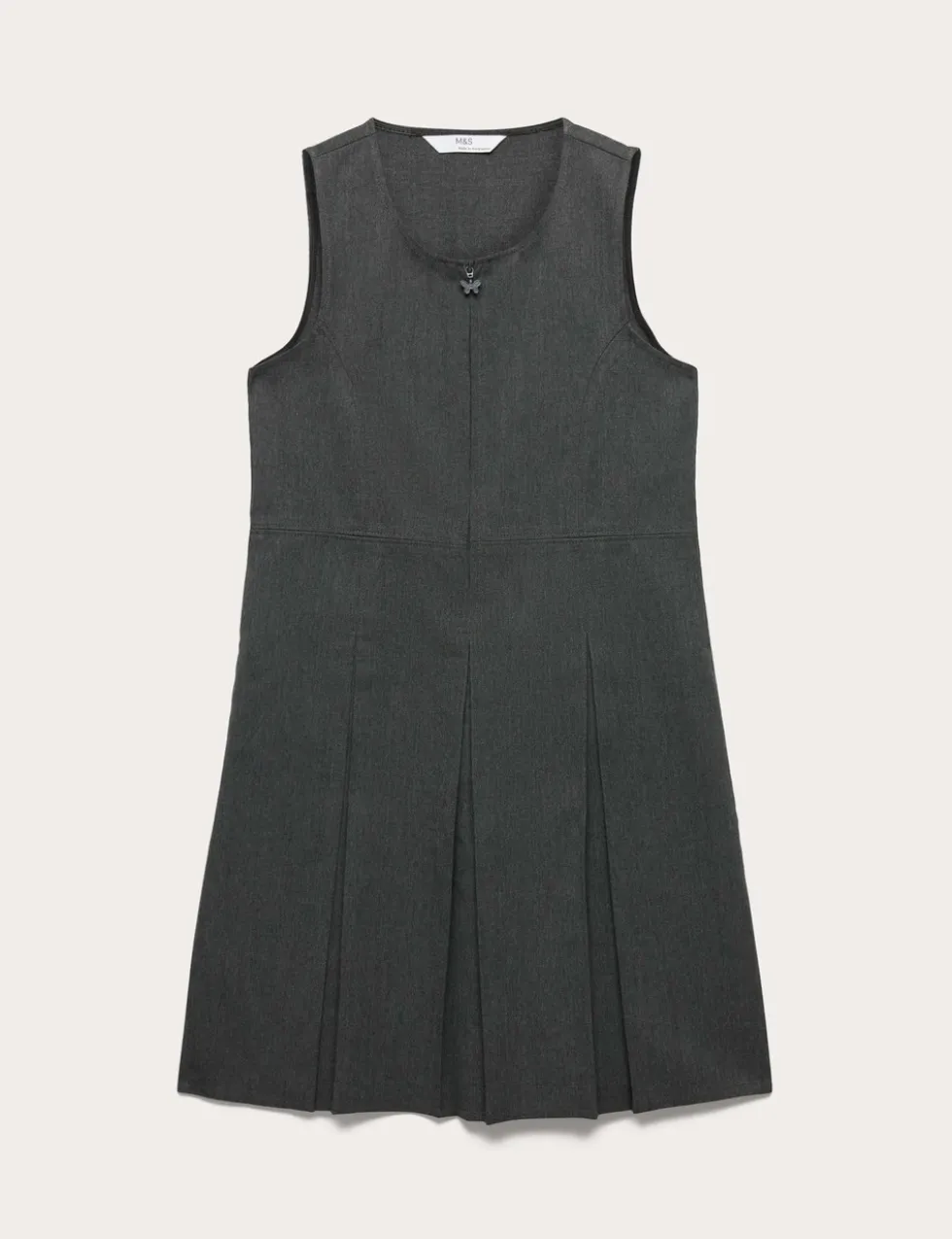 Girls' Longer Length Pleated School Pinafore (2-12 Yrs)