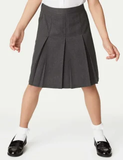 Girls' Longer Length School Skirt (2-16 Yrs)
