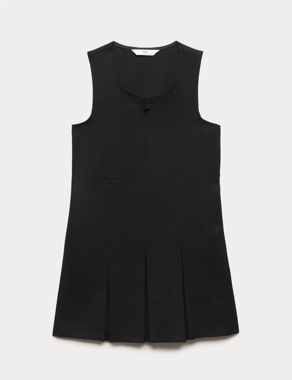 Girls' Pleated School Pinafore (2-12 Yrs)
