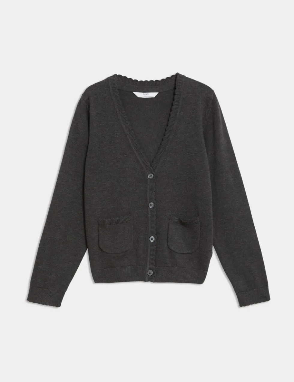 Girls' Pure Cotton School Cardigan (2-18 Yrs)