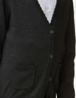 Girls' Pure Cotton School Cardigan (2-18 Yrs)