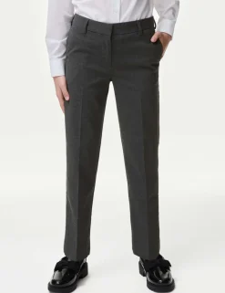 Girls' Regular Leg Stretch Trousers (2-18 Yrs)