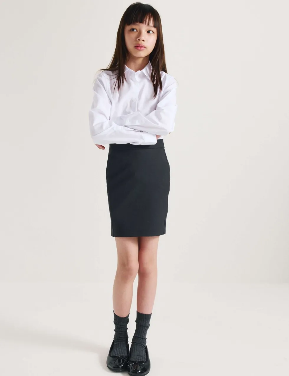 Girls Short Tube School Skirt (9-18 Yrs)