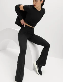 Go Balance Foldover Waist Flared Leggings