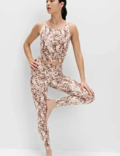 Go Balance Printed Wrap Waist Yoga Leggings