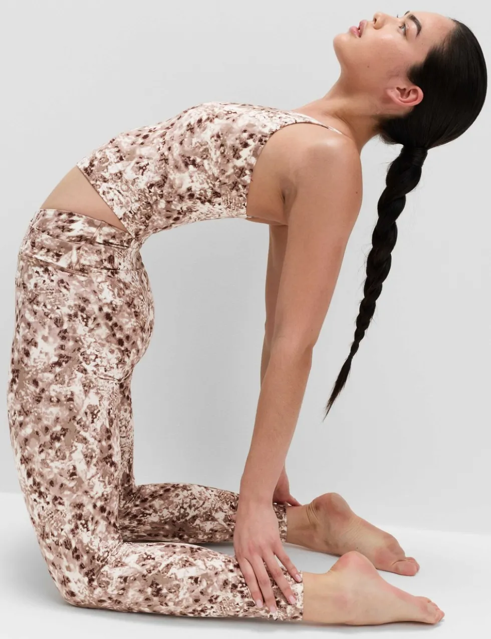 Go Balance Printed Wrap Waist Yoga Leggings