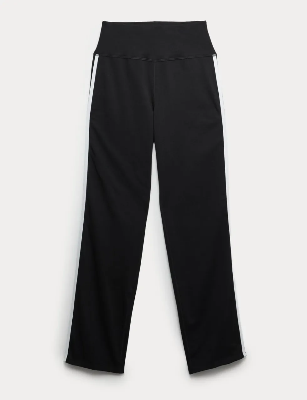 Go Easy Cotton Rich Side Stripe High Waisted Straight Leg Joggers