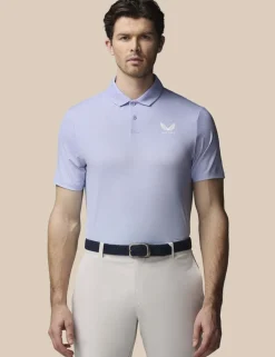 Golf Map Print Technical Polo Shirt