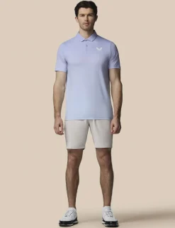 Golf Map Print Technical Polo Shirt