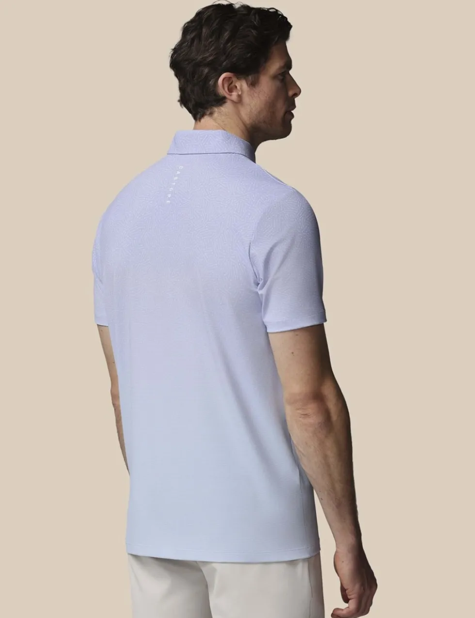 Golf Map Print Technical Polo Shirt