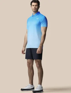 Golf Map Print Technical Polo Shirt