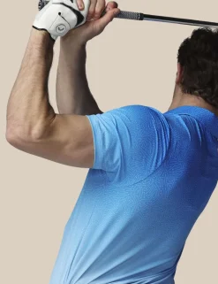 Golf Map Print Technical Polo Shirt