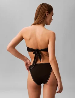 Graphic Monogram High Waisted Bikini Bottoms
