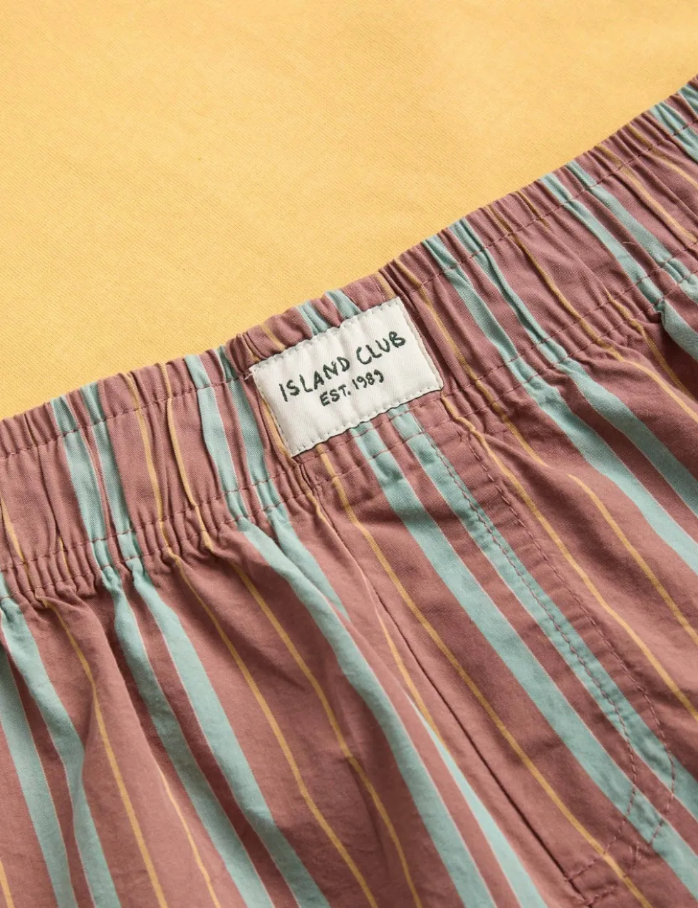 Graphic Striped Short Pyjamas (6-16 Yrs)