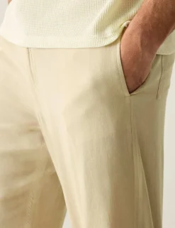 Hadlin Cotton Linen Blend Trousers