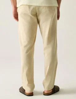 Hadlin Cotton Linen Blend Trousers