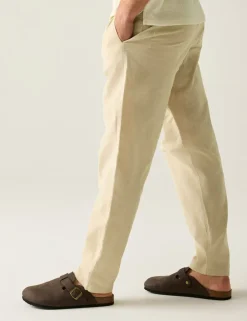 Hadlin Cotton Linen Blend Trousers