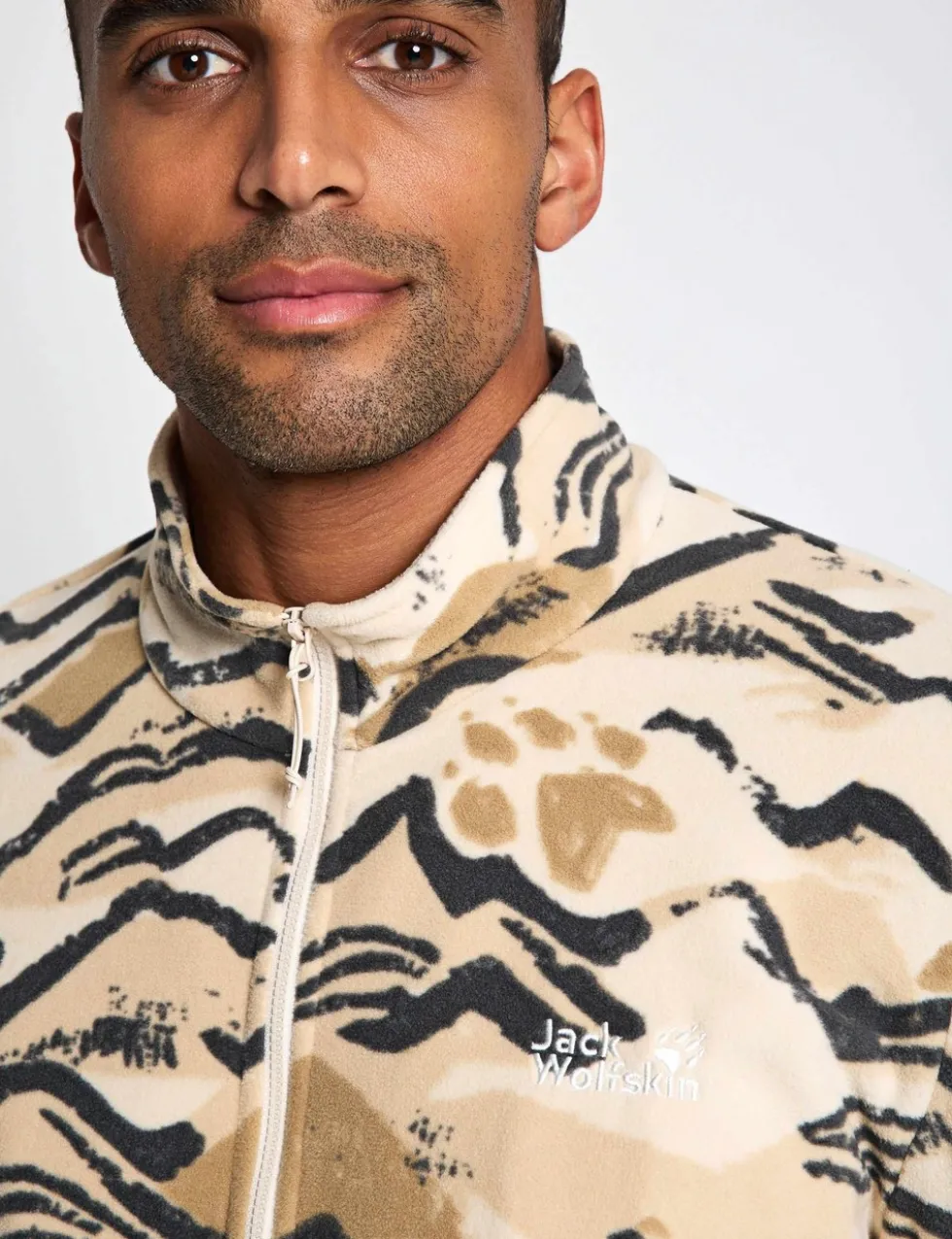Half Zip Animal Print Jumper