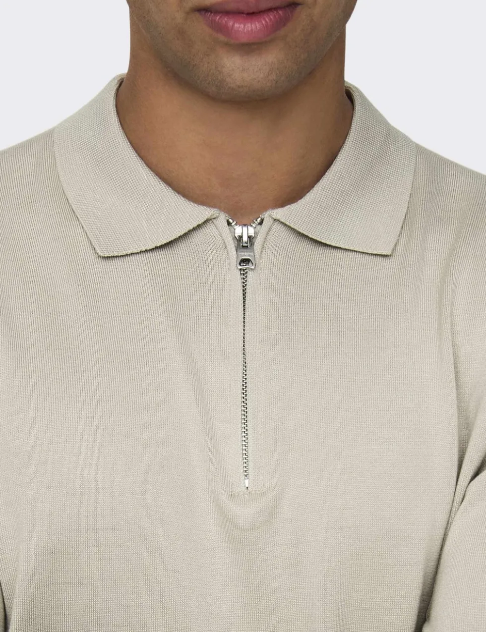 Half Zip Polo Shirt