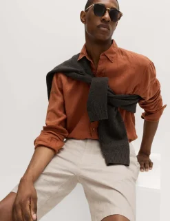 Half-Elasticated Waist Chino Shorts