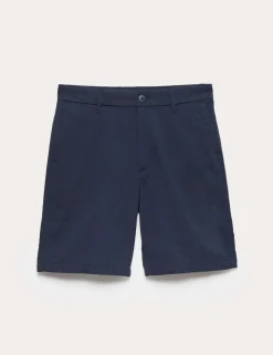 Half-Elasticated Waist Seersucker Chino Shorts