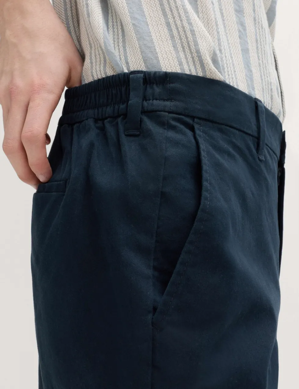 Half-Elasticated Waist Stretch Chino Shorts