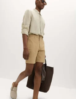 Half-Elasticated Waist Stretch Chino Shorts
