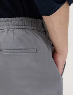 Half-Elasticated Waist Stretch Chino Shorts