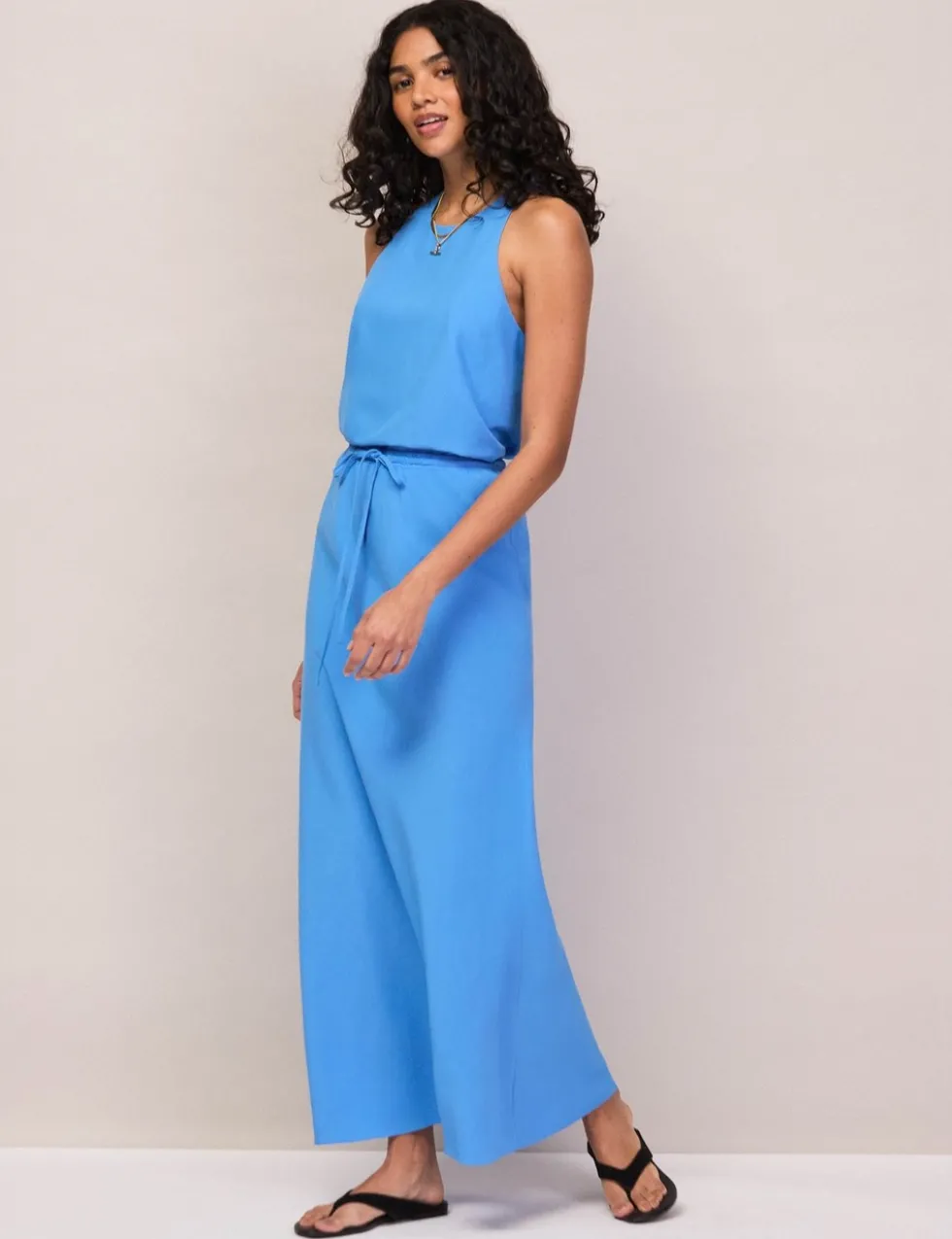 Halter Neck Top with Linen