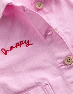Happy Embroidered Denim Jacket (2-10 Yrs)