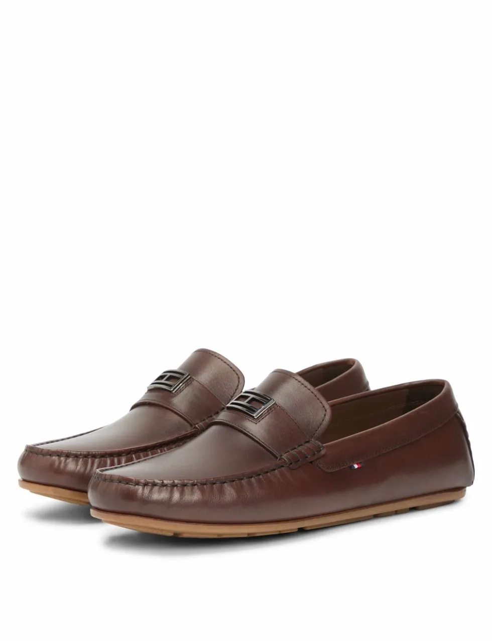 Hardware Hilfiger Leather Slip On Loafers