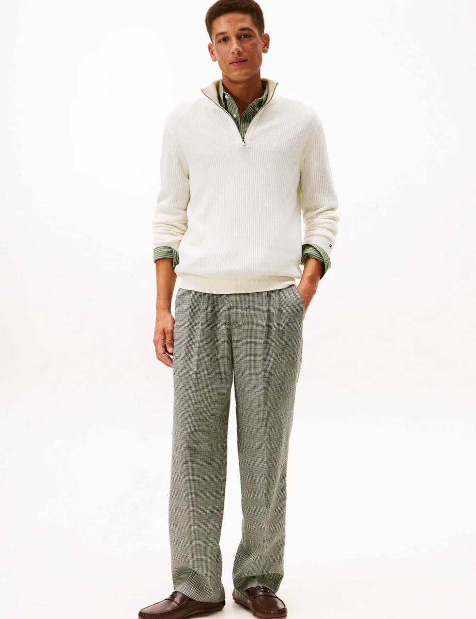 Hardware Hilfiger Leather Slip On Loafers