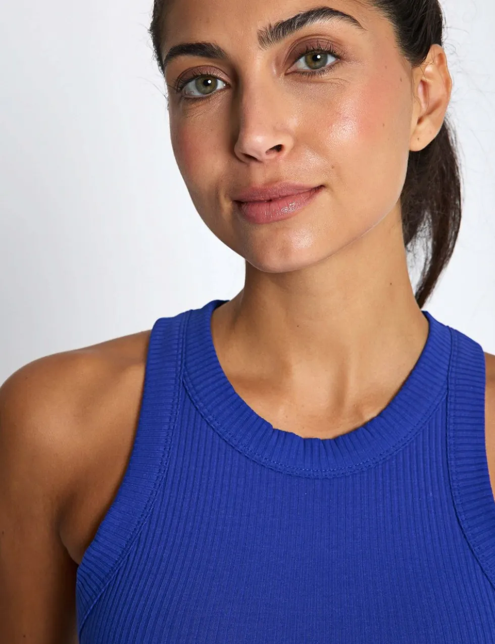 Harmony Cotton Rich Rib Crop Vest Top