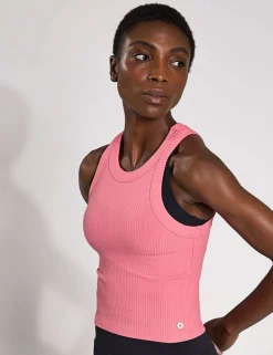 Harmony Cotton Rich Rib Crop Vest Top