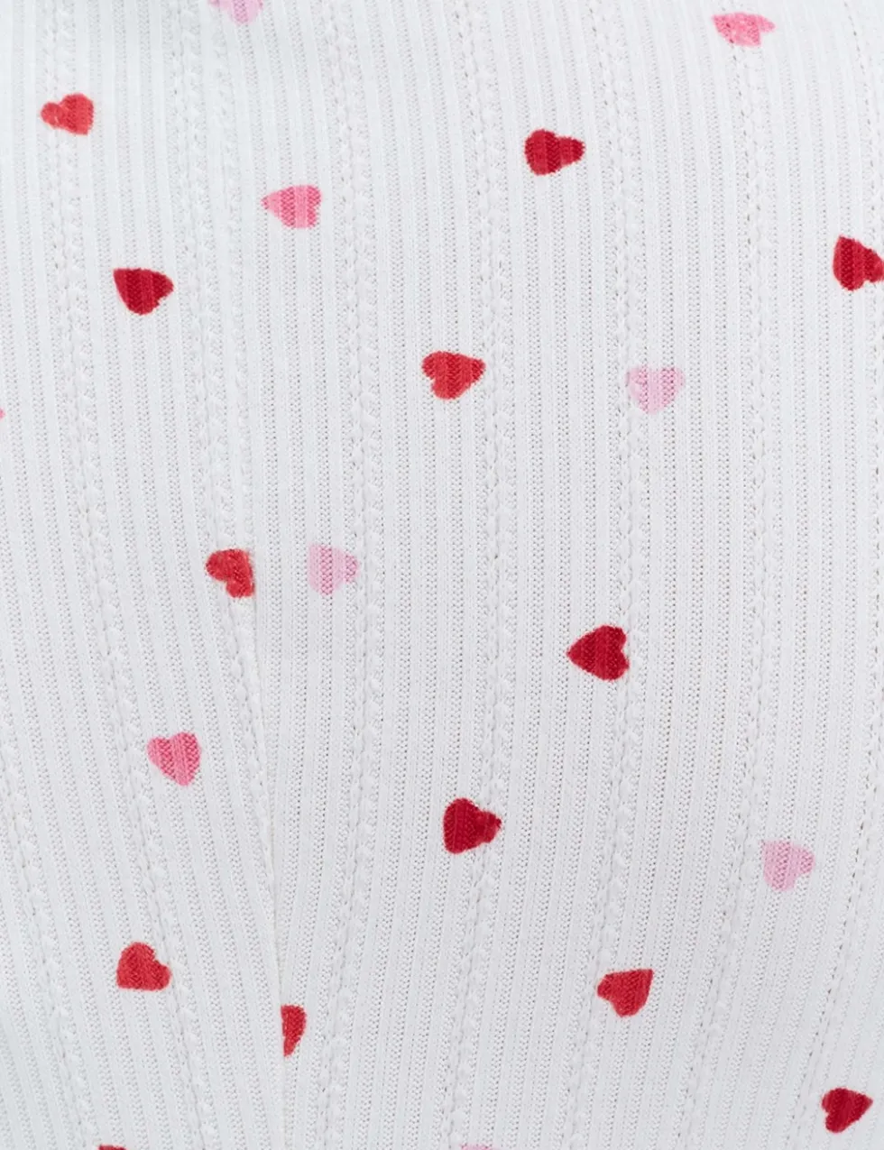 Heart Ribbed Playsuit