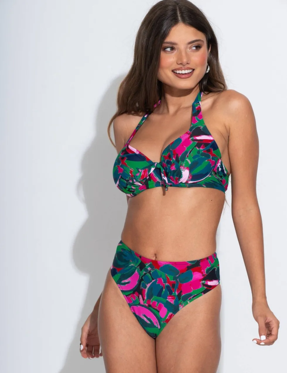 Heatwave Floral High Leg Bikini Bottoms