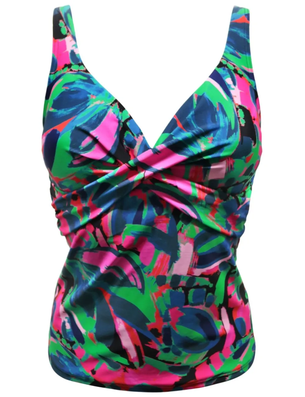 Heatwave Tummy Control Twist Front Tankini Top