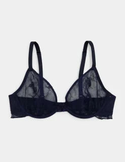 Helena Embroidered Wired Plunge Bra (A-E)