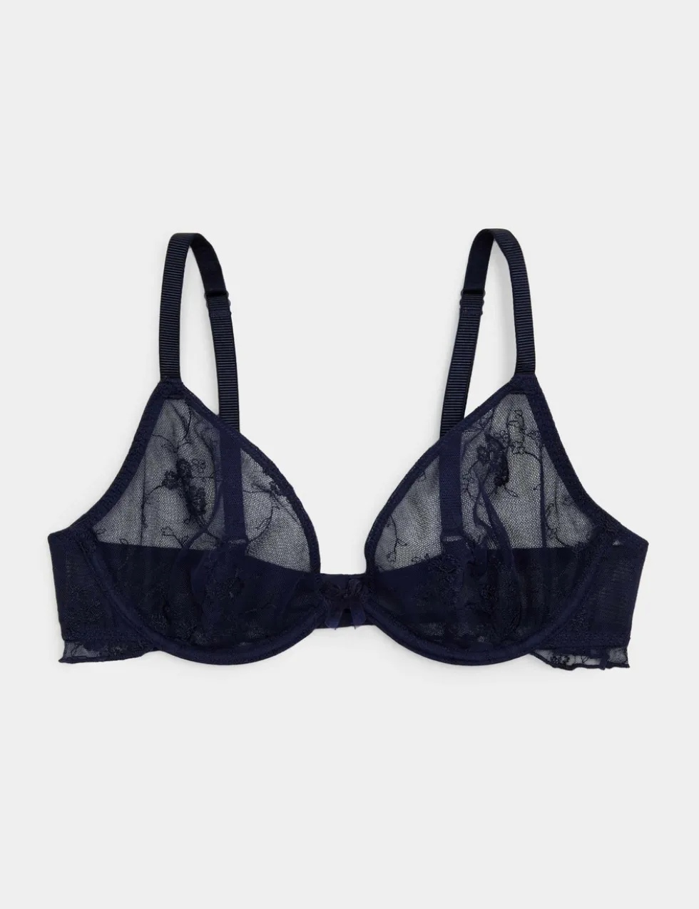 Helena Embroidered Wired Plunge Bra (A-E)