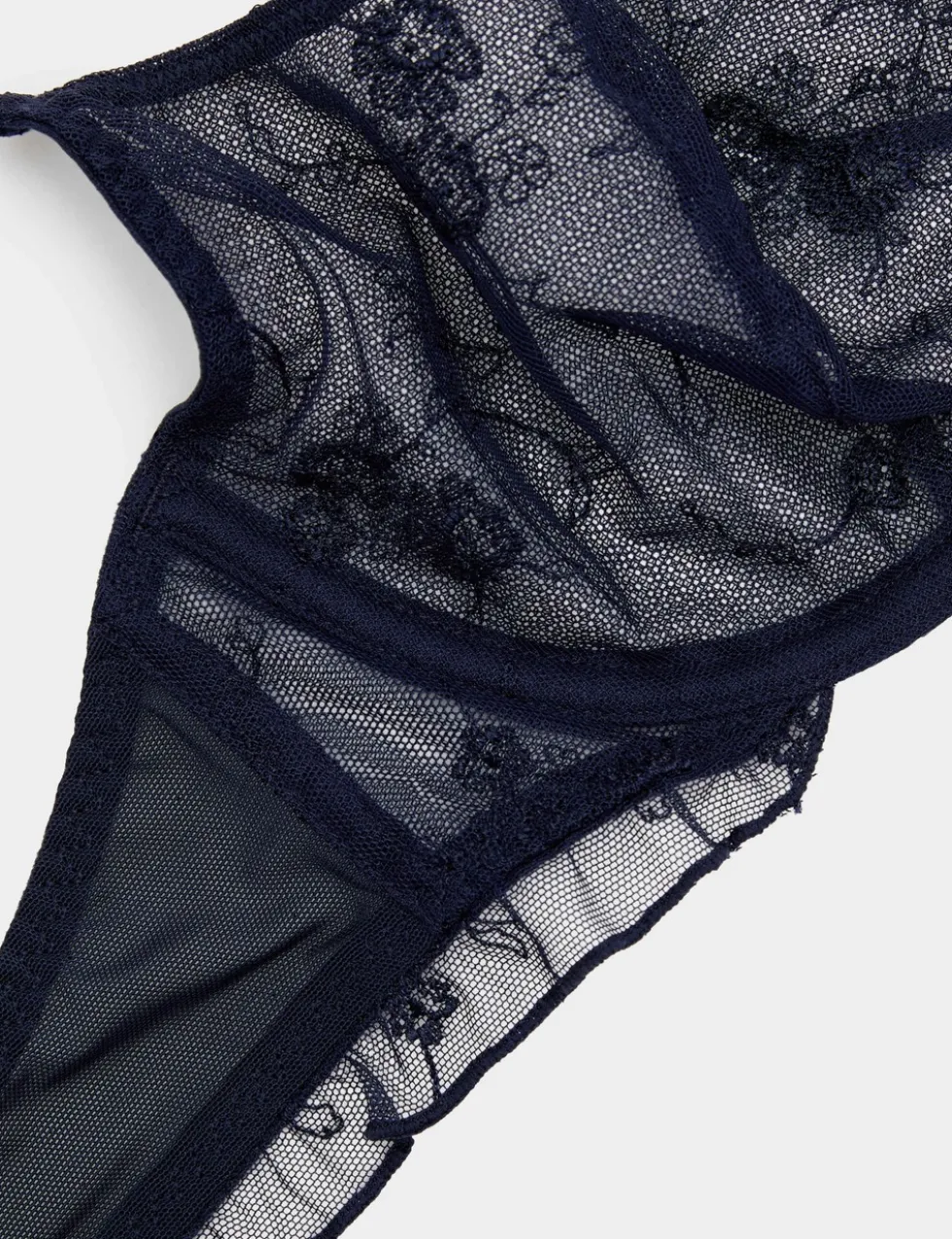 Helena Embroidery Wired Demi Cup Bra (A-E)