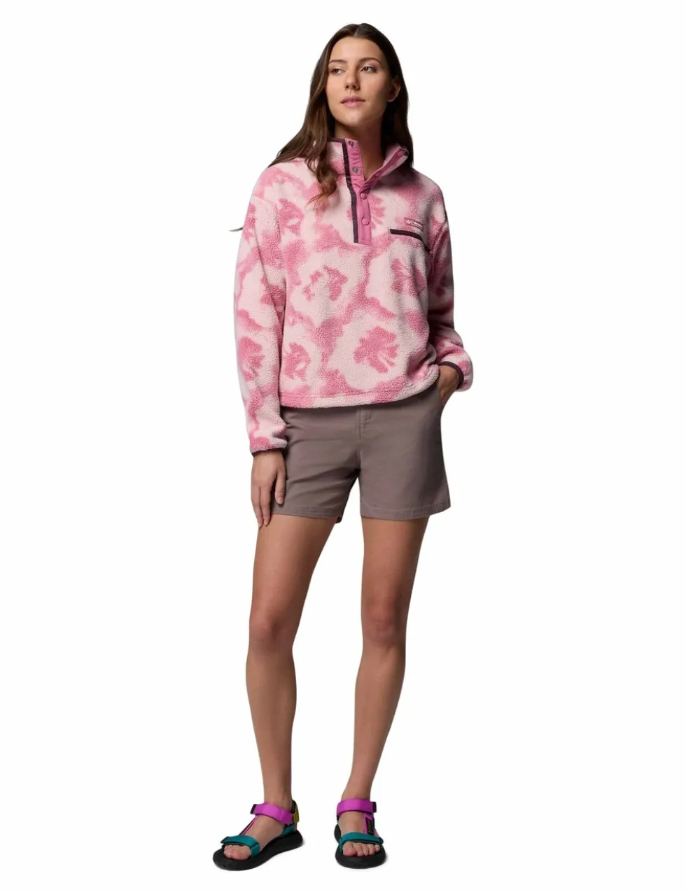 Helvetia Funnel Neck Fleece Sweatshirt