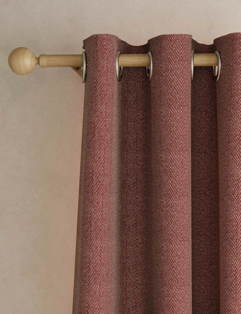 Herringbone Eyelet Curtains