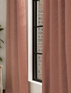 Herringbone Eyelet Curtains