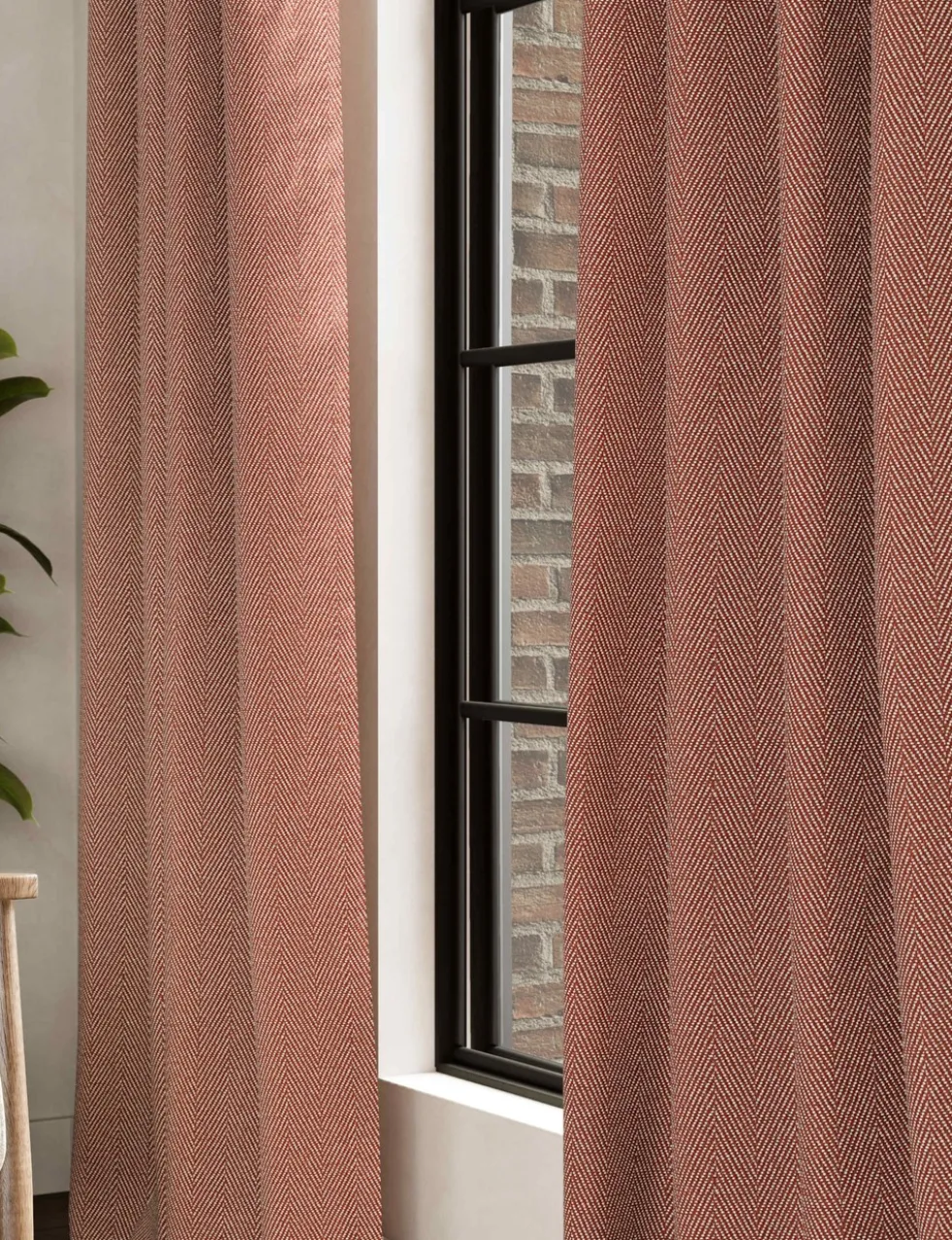 Herringbone Eyelet Curtains