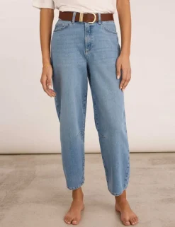 High Waisted Barrel Jeans
