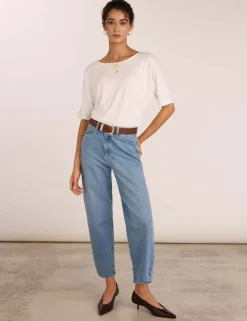 High Waisted Barrel Jeans