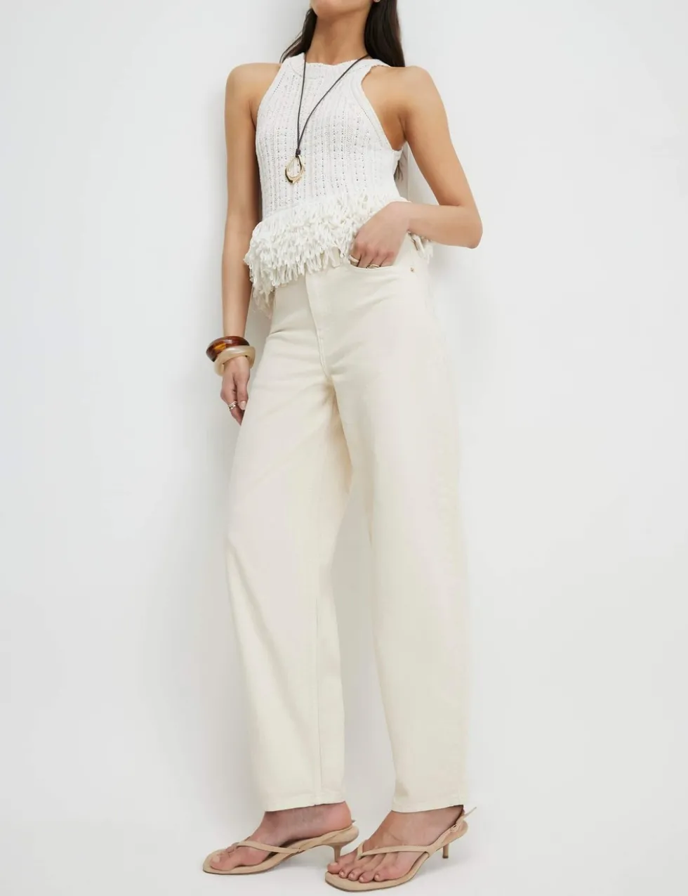 High Waisted Barrel Jeans