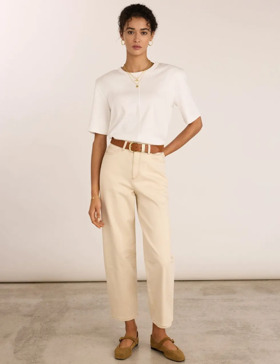 High Waisted Barrel Jeans