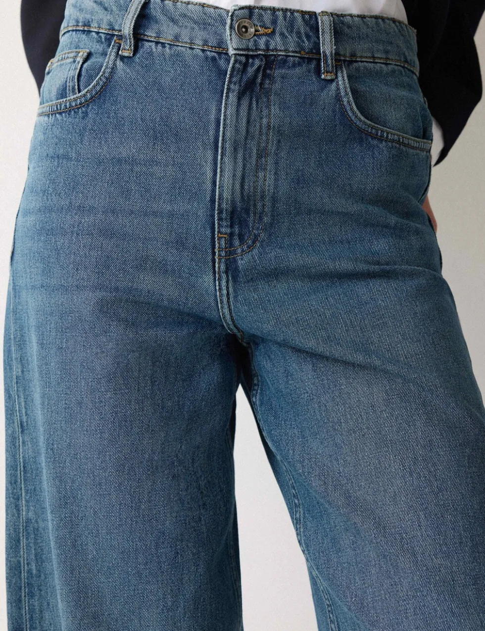 High Waisted Barrel Jeans